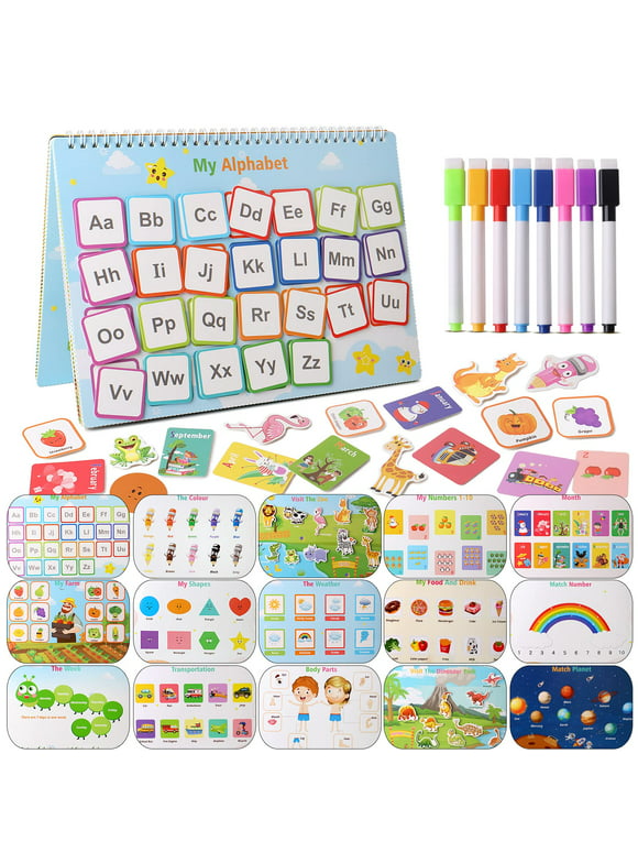 Busy Books for Kids Montessori Preschool Learning Activities Latest 29 Themed - Workbooks Activity Binders Travel Toys for Toddlers Ages 3+, Autism Learning Materials and Tracing Coloring Books