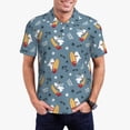 thumbnail image 2 of Salouo Surf Shark for Men's Short Sleeve Polo Shirts,Polo Shirts for Men Performance Short Sleeve Golf Shirt Athletic Casual Collared T-Shirt-XX-Large, 2 of 8