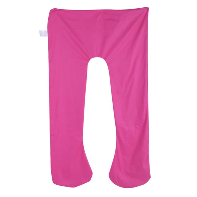 Funda de almohada para dormir con forma de U para embarazadas (rosa y rojo)