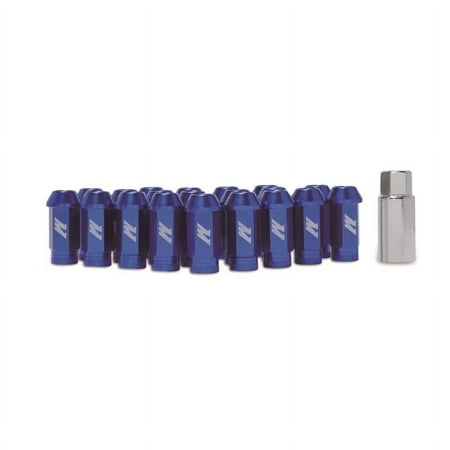 Mishimoto MMLG-15-LOCKBL Aluminum Locking Lug Nuts M12 x 1.5 Blue