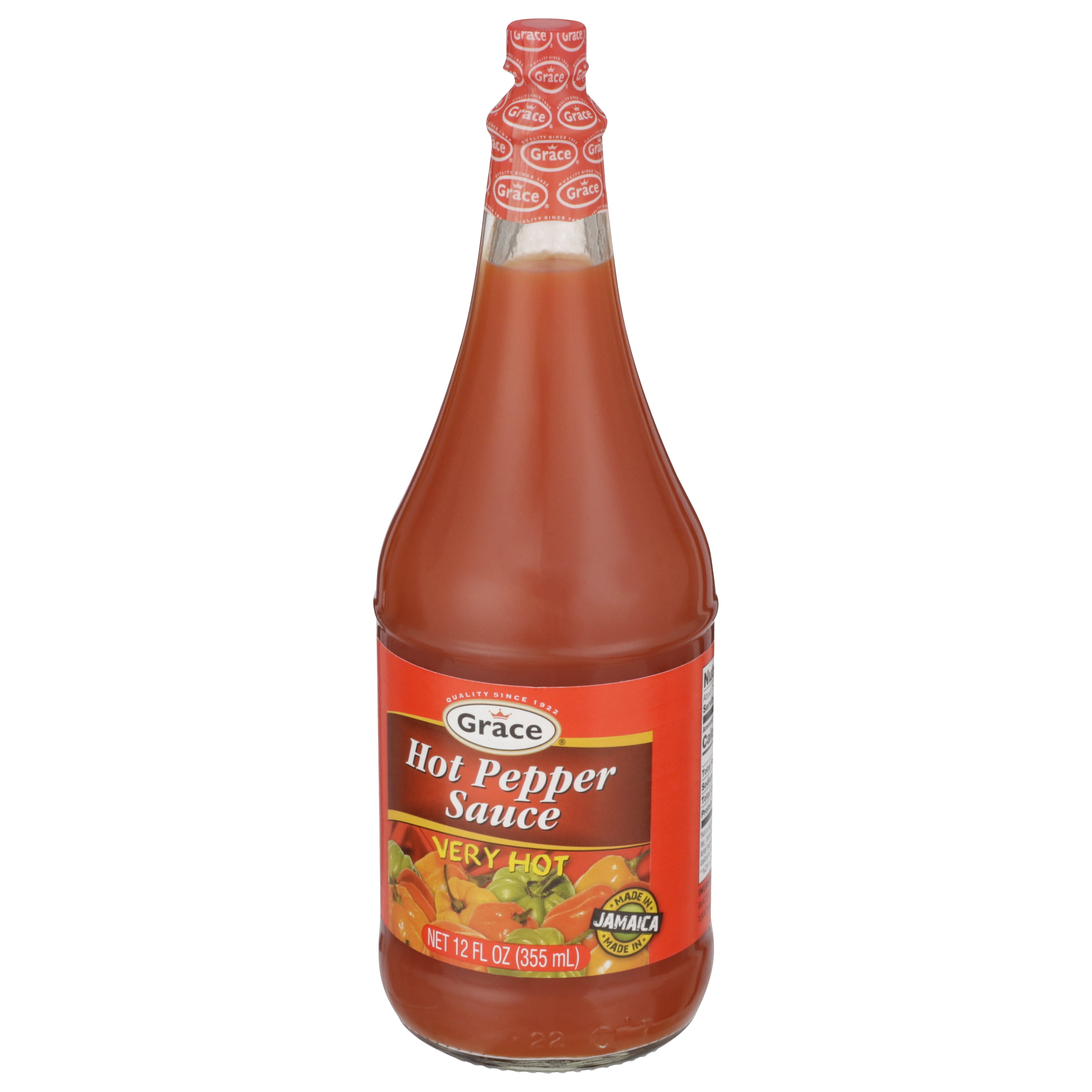 Grace Hot Pepper Sauce, 12 oz Bottle