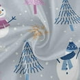 thumbnail image 5 of GZHJMY 60 Inch Round Tablecloth - Christmas Cute Snowman Waterproof Spill-Proof Table Cloth with Lace Washable Decorative Fabric Table Cover for Dining Tables, Kitchen and Parties Home Decor, 5 of 7