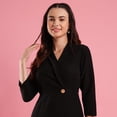 thumbnail image 6 of Globus Women Shawl Lapel Solid Mini Workwear Blazer Dress, 6 of 6