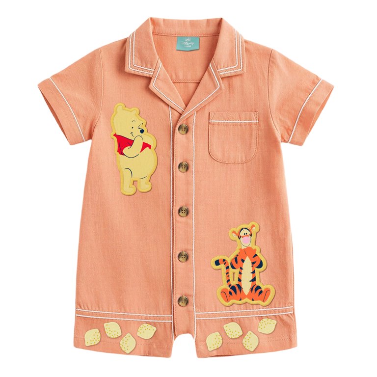 Winnie The Pooh Baby Boy Linen Romper photo 1