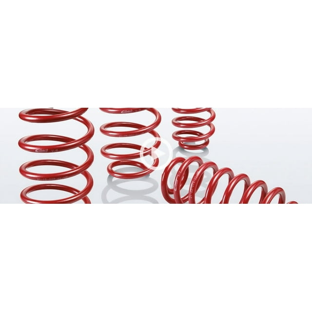 Convient 2011-2013 Dodge Charger Eibach Kit de Baisse 4.10528 Sportline; Rouge; Sans Amortisseurs; Ensemble de 4 Ressorts Ensachés