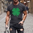 thumbnail image 2 of Besolor T-Shirts de la Saint-Patrick pour Hommes Imprimés Col Rond Manches Courtes Hauts Décontractés Grande Taille T-Shirts de Vacances d'Été à la Plage, 2 of 5