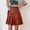 Khaki, variant on Tennis Skirts for Women Summer Elegant Everyday Skirt for Women High Rise Pleated Mid Length Solid Color A-Line Classic Bottom Wear for Daily Red L