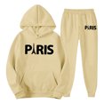 thumbnail image 3 of Men Sweatsuits 2 Piece Set Letter Print Casual Hoodies Sweatshirt And Joggers Sweatpants Set Loose Street Fall Sport Suit Sets Winter Clothes Outfits, 3 of 5
