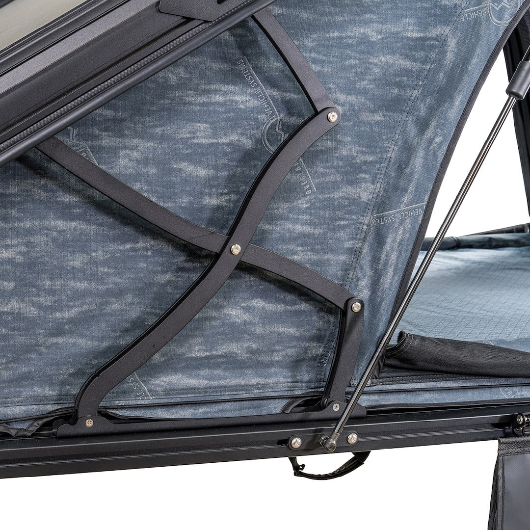 XD Lhotse - Clamshell Aluminum Roof Top Tent, 2 Person, Grey Body & Black Rainfly