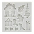 thumbnail image 3 of Pastel de Navidad Plantillas de silicona 3D Casa del árbol de Navidad Regalo Molde de pastel de azúcar de silicona Wmkox8yii FHAKJF3654, 3 of 9