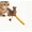 Yellow, variant on Cat Feather Toy Kitten Chew Stick for Cleaning Teeth Indoor Kitty Interactive