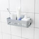 thumbnail image 4 of Carrito de de plástico Cocina Canasta autoadhesiva para estante de montaje en pared para dormitorio en hogar gris perfecl Rack de almacenamiento de montaje en pared, 4 of 8