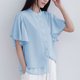thumbnail image 2 of Camisas de Manga Corta para las Mujeres Casual, Botón de Cuello en V de la Moda de Verano, Top Suelto/Camisa Casual, 2 of 8