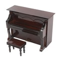 thumbnail image 2 of Piano en miniatura, piano vertical en miniatura de madera, instrumentos en miniatura, caja de música para piano, integración perfecta, 2 of 9