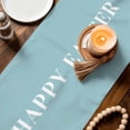 thumbnail image 3 of Blue Gnomes Easter Table Runner - 72 Inch Long Eggs Botanical Carrot Pastoral Cotton and Linen Blended Dress Scarves Farmhouse Table Runner for Kitchen Dining, Coffee Table, 13" x 72", 3 of 8