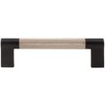 thumbnail image 2 of Stone Harbor Hardware Urban Cabinet Pull, 96 Millimeters, Satin Nickel with Matte Black Ends, 2 of 3