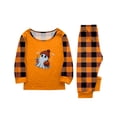 thumbnail image 2 of Matching Family Christmas Pajamas (Orange) - Mr.Boo Ghost Plaid Christmas Pjs Colorful Matching Family Outfits, Perfect for Christmas Morning & Family Photos, 2 of 4