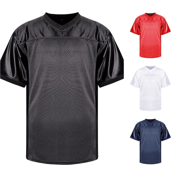 Men's Casual Sports T-Shirt Hop Party Blank Football Top