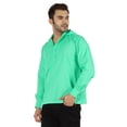 thumbnail image 4 of Inkmeso Solid Henley Hooded Short Kurta For MensLong Sleeve Cotton T-shirt Regular Fit Summer Wear, 4 of 7