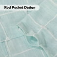 thumbnail image 3 of Kitchen Curtains 24 Inch Cafe Curtain Tiers Boho Linen Textured Short Curtains for Bathroom Farmhouse Small Window Curtain Rod Pocket 2 Panels (Light Green), 3 of 6