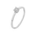 thumbnail image 3 of Bliss by Damiani 18k White Gold Diamonds Engagement Ring 0.08cttw Size 6.5, 3 of 4