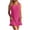 01 Hot Pink, variant on Sexy Sheer Beach Dress for Women Summer Loose Crew Neck Sleeveless Loose Cover Ups Tunic Casual Mini Dresses