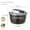 101.44oz Black Upgrade, variant on 3-Type Press Drainer Vegetable Spinner, 101.44oz/1.32gal Large Capacity No Electricity Needed, Durable PET Material for Quick Salad Prep and Food Dehydration - Compact Design for Home Kitchen