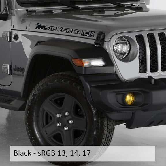 Collectible Decals Silverback Edition Side Hood Vinyl Decal (Pair)