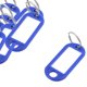 thumbnail image 4 of 10Pcs Metal Ring Blue Plastic Oval Key Fobs Luggage ID Label Name Tag Keyring Keychain, 4 of 4
