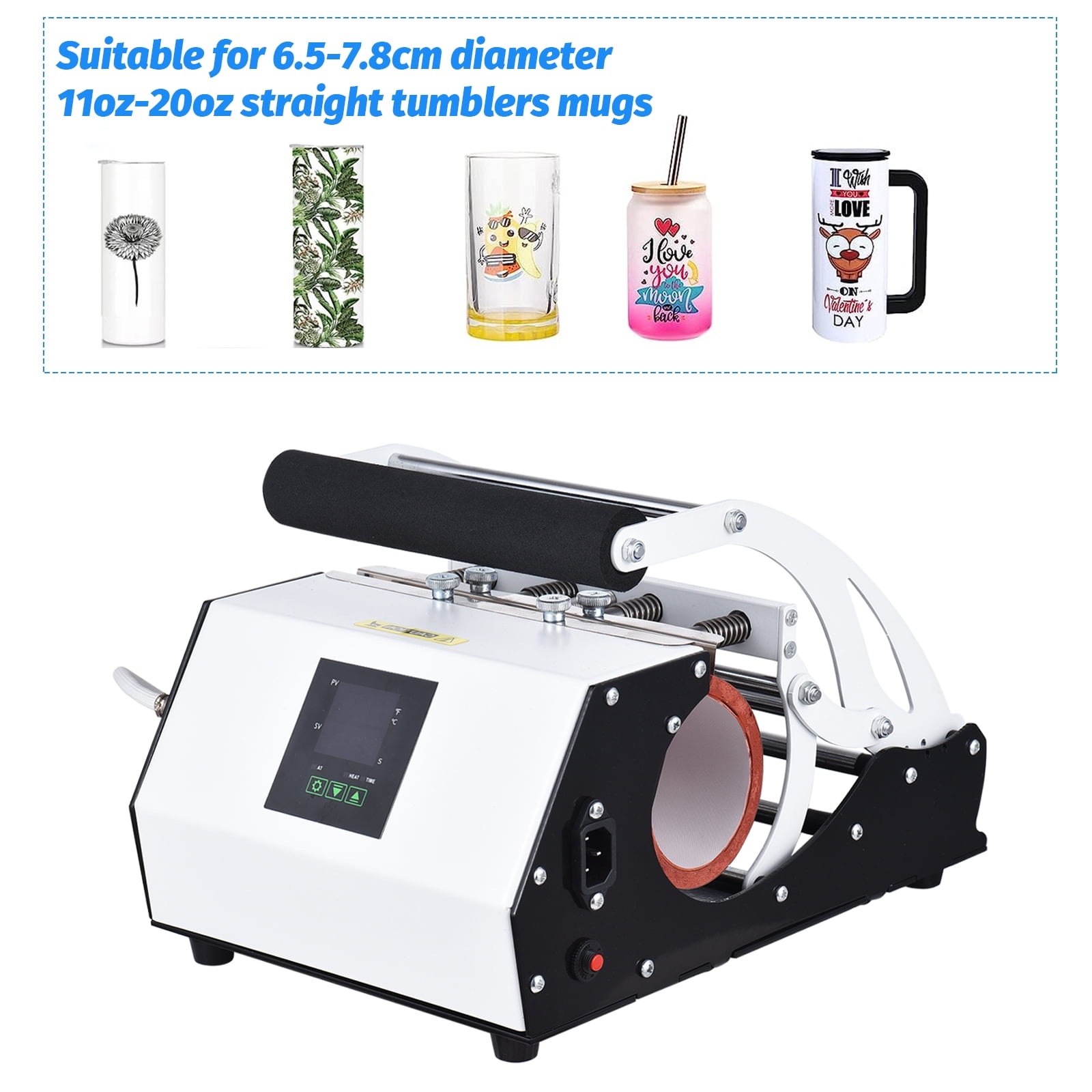 Heat Press Machine,Blank Tumblers Diy Blank S Diy Press Press 11oz-20oz Sublimation With Temperature Time Heat Press Cup Heat Print Diy Cup Heat 11oz-20oz Sublimation Blank Maiju Cometx