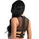 thumbnail image 3 of IEFiEL-Tops sexis para fiesta y discoteca para mujer, camisetas sin mangas con cuello redondo y malla transparente con cremallera en la espalda elástica con tiras entrecruzadas, 3 of 4