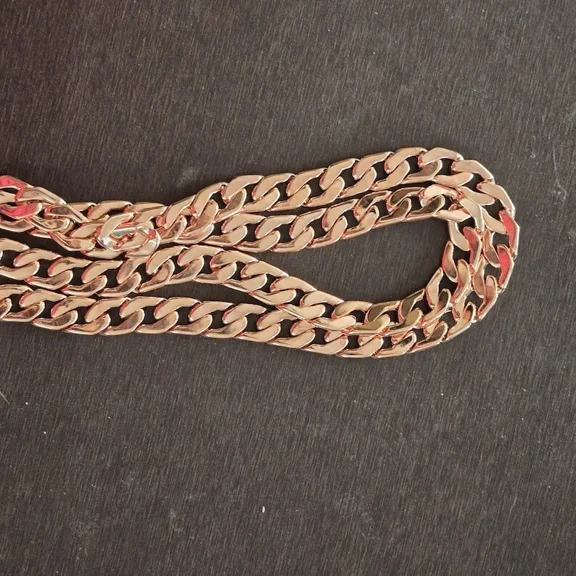 100% Solid Pure Copper Rope Chain Designer Link Chain Necklace Jewelry Size 26 inch