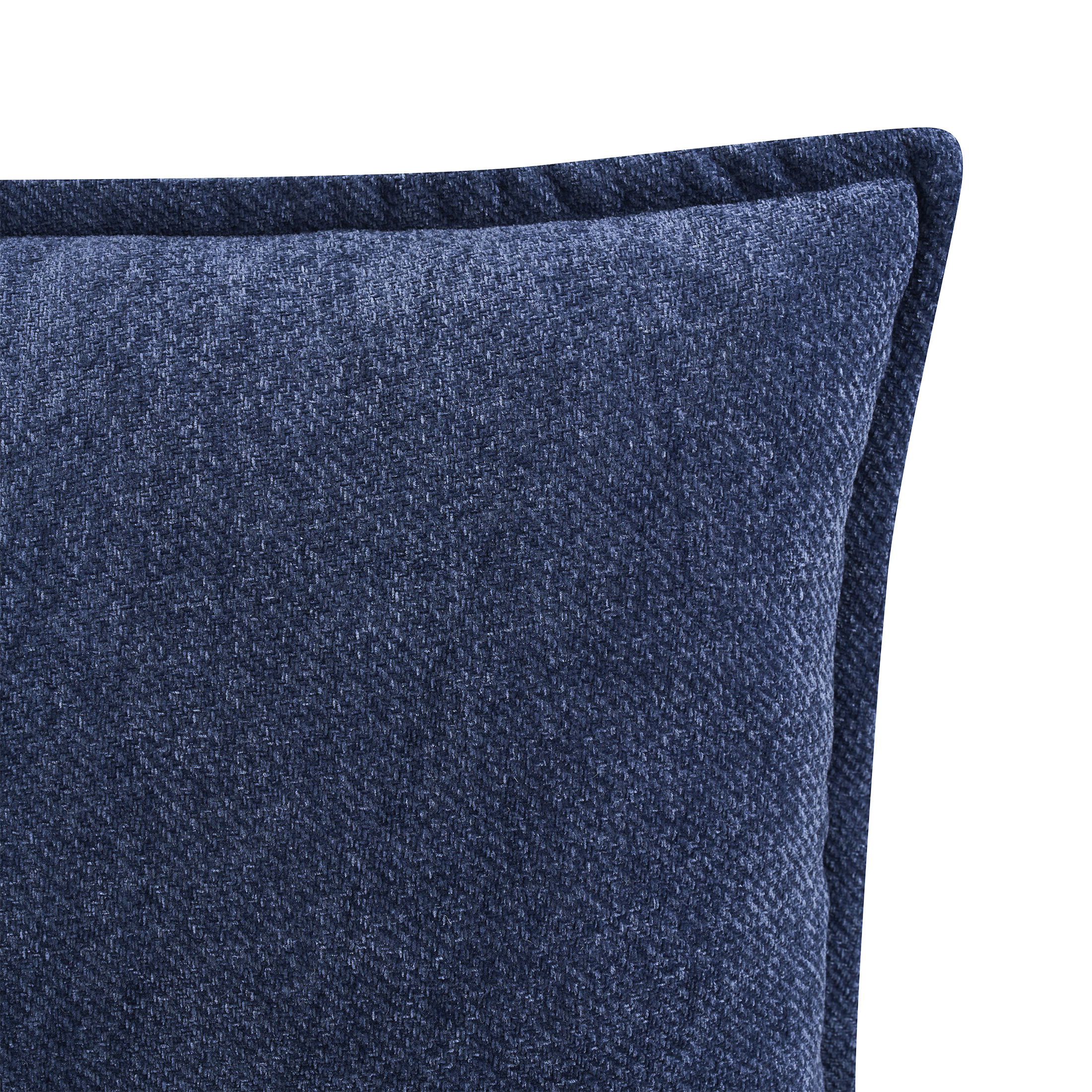 Mainstays 22" x 22" Blue Chenille Flange Decorative Pillow, 2-Pack photo 4