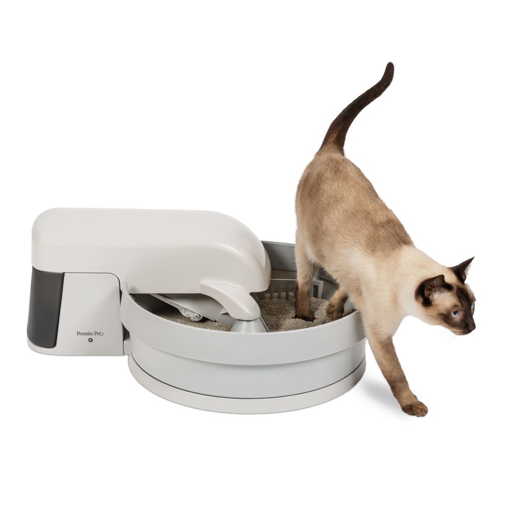 Premier Pet AutoClean Litter Box System Works with Clumping Cat