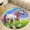Flannel-3, variant on Cute Unicorn with Rainbow Round Area Rugs for Bedroom Living Room, 3FT Soft Indoor Circle Carpets, Carpet Home Decor Floor Mat