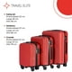 thumbnail image 3 of Set de 3 maletas de viaje Travel Elite G (25 kg) M (20 kg) Carry On (10 kg) rojo, 3 of 9