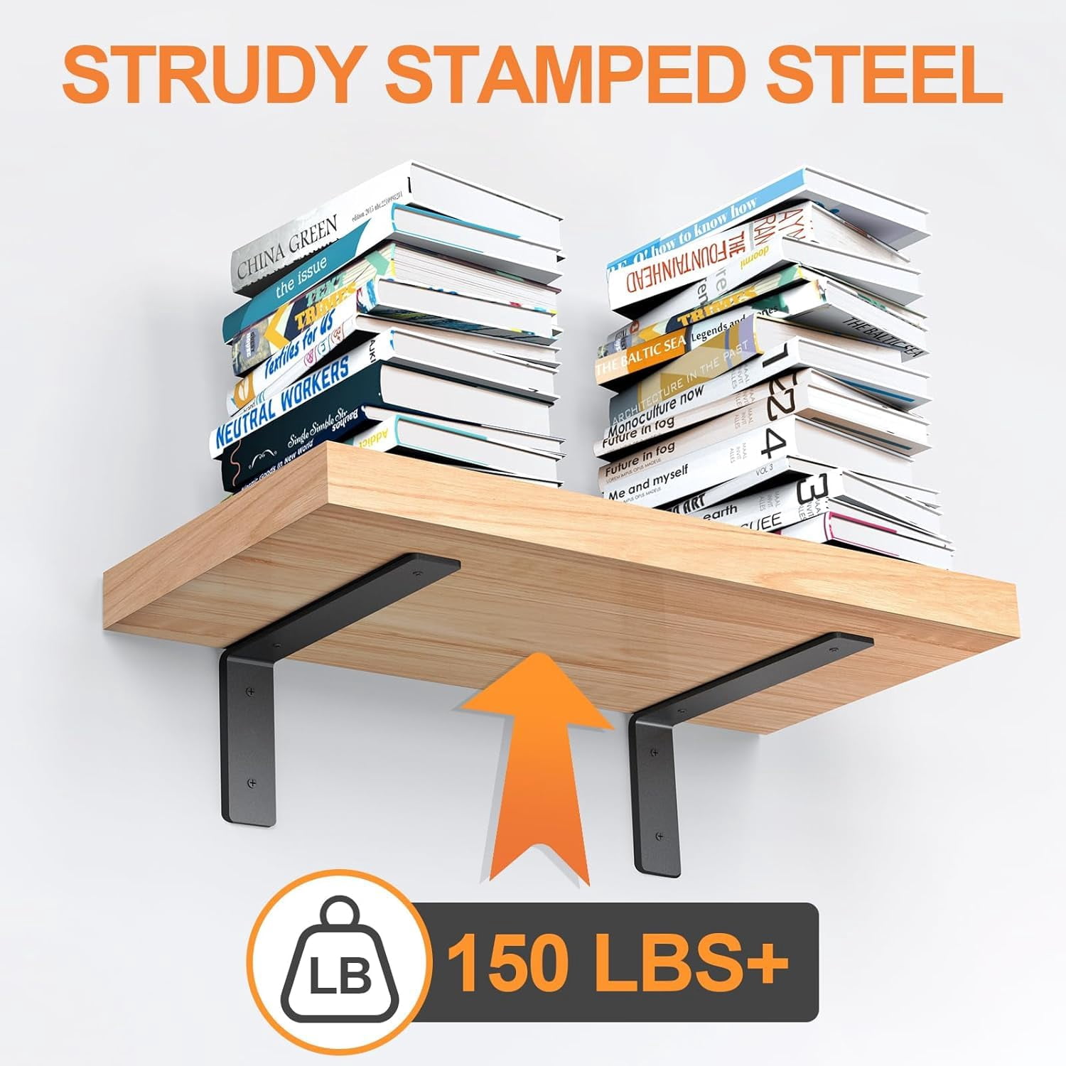 Heavy Duty Shelf Brackets 10 Inch  6 Pack Floating L Wall Bracket For Diy Decorative With Mounting Hardware