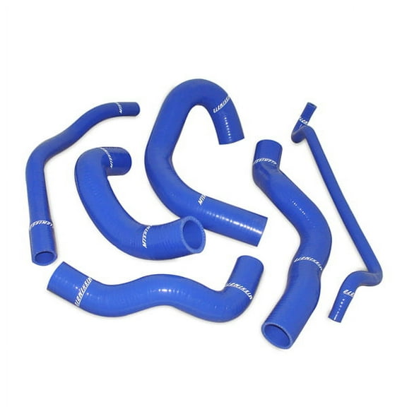 Mishimoto MMHOSE-MUS-05BL Silicone Radiator Hose Kit Compatible With Ford Mustang 2005-2016 Blue