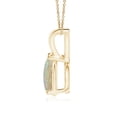 thumbnail image 2 of Angara Natural Opal Necklace - Pear Shaped Opal Pendant Necklace in 14K Yellow Gold for Women (Size-9x7mm) - October Birthstone Jewelry | 14K Yellow Gold Necklace, 2 of 11