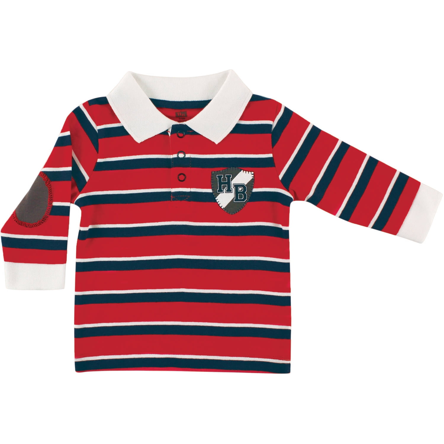 Hudson Baby Newborn Baby Boys Long Sleeve Rugby Shirt HB Crest