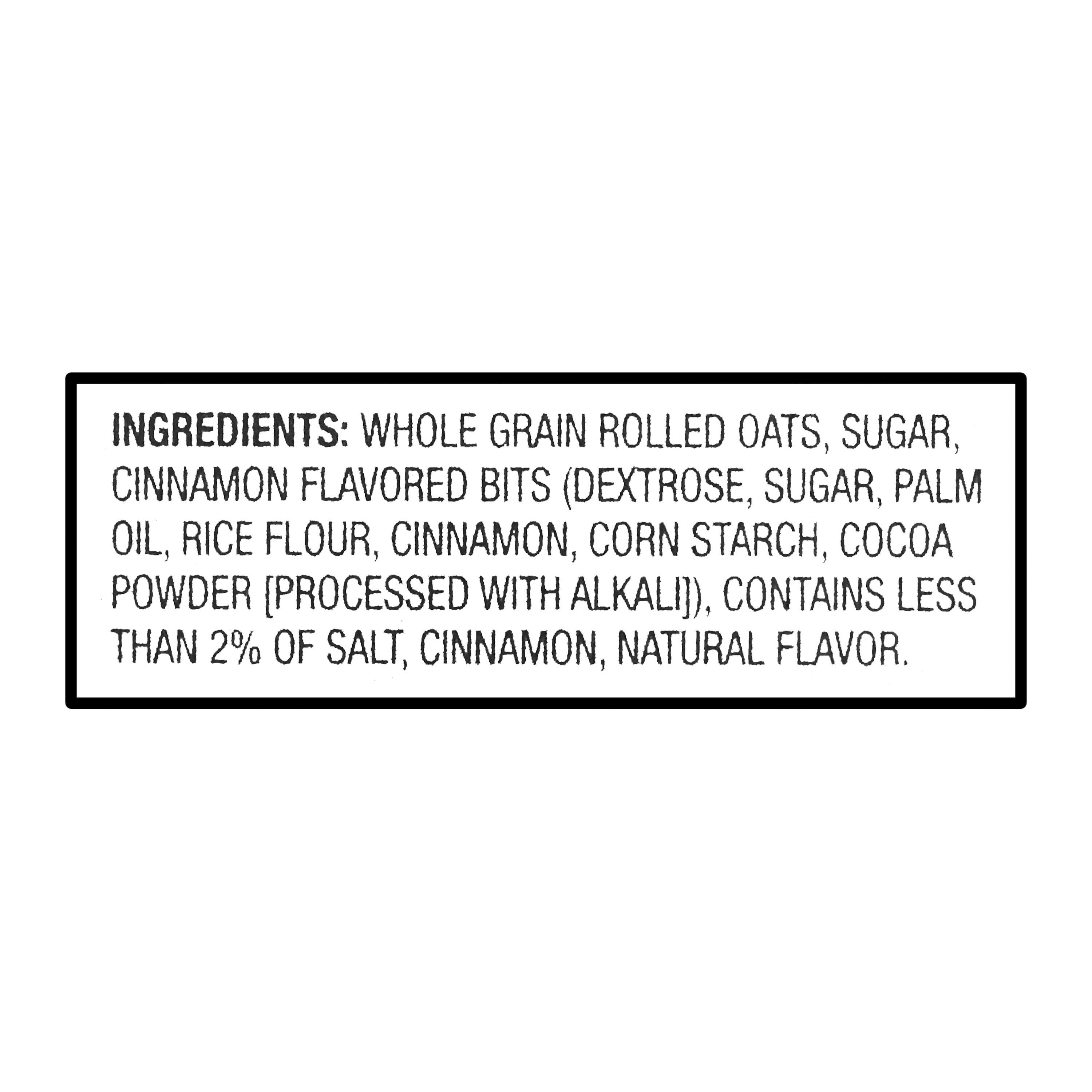 Great Value Cinnamon Crunch Instant Oatmeal, 1.23 oz, 6 Count