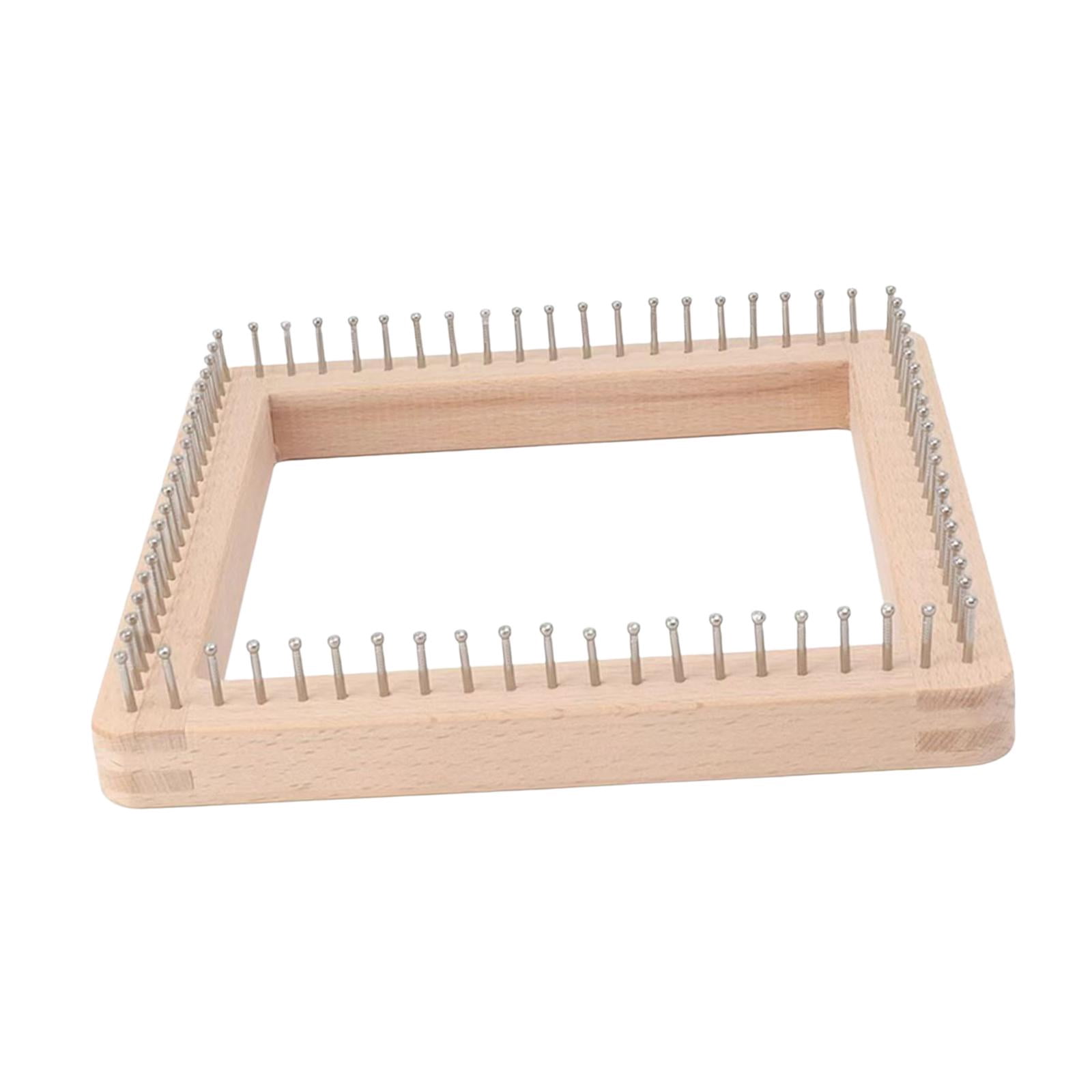 Knitting Loom for Beginners Wooden Knitting Board Pin Loom Smooth Surface Material for Weaving Scarves Hats Cushions
