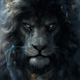thumbnail image 6 of WYYP A Majestic Lion Round Tablecloth 100% Polyester Fiber Great for Home Kitchen/Parties/Holiday Dinner White, 6 of 8