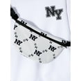thumbnail image 5 of Mikrdoo Big Boys Fall Winter Outfits Letter Print Casual Pullover Hoodies Fashion Full Print Pants With A Satchel 3Pcs Clothes Set (7-15Y,White), 5 of 9