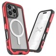 thumbnail image 1 of Funda Case GHOSTEK Atomic Mag para iPhone 16 PRO MAX Aluminio Roja Transp, 1 of 8