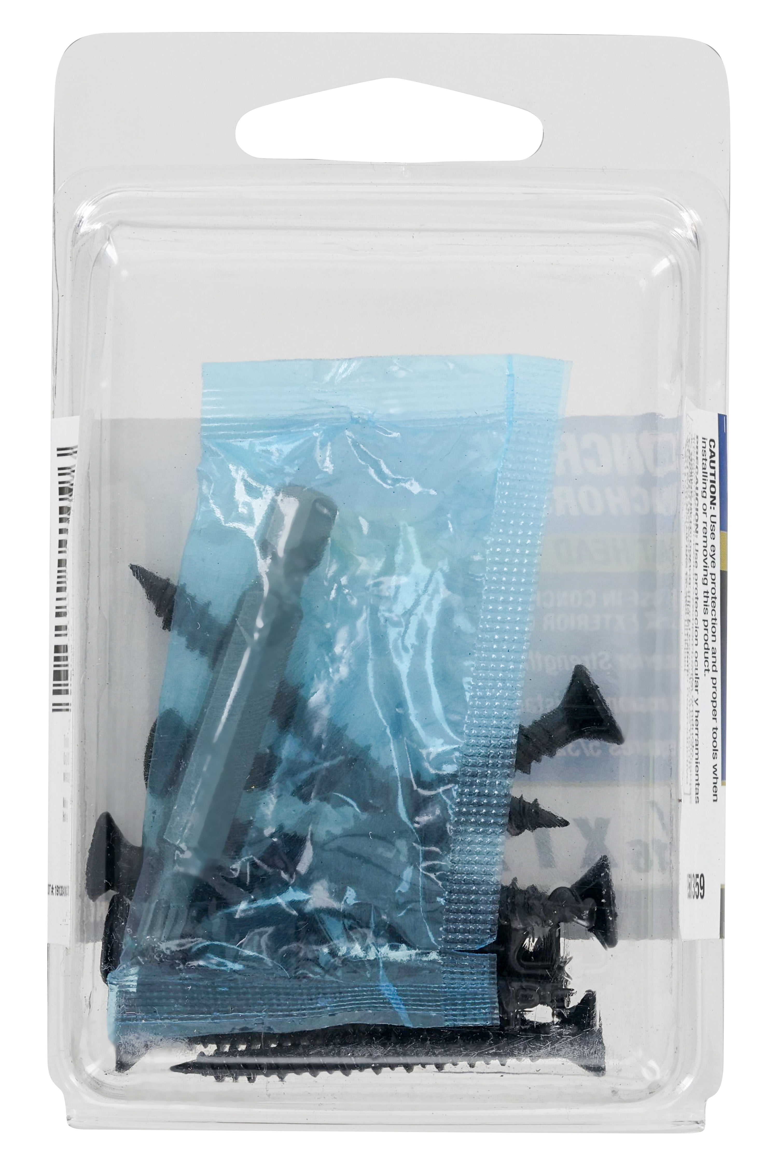 (2 pack) Hillman Concrete Screw Anchors, 3/16 x 1-3/4", Steel, Corrosion Resistant, Black, 12 sets