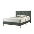 thumbnail image 2 of Glory Furniture Bergen Fabric Upholstered Queen Bed in Gray, 2 of 5