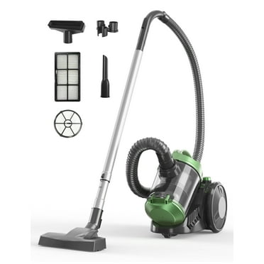 Bagless Canister Vacuum Cleaner, 1200W Adjustable Suction Power,Portable & Powerful Corded Vacuum Cleaner, 7 in 1 Lightweight Vacuum, Easy-to-Clean Dust Container for Home, Hard Floors, Pet Hair