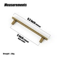 thumbnail image 3 of Goo-Ki 5"(128 mm) Hole Centers Luxurious & Sturdy Zinc Alloy Cabinet Handls,Antique Brass Cabinet Pulls for Kitchen,Drawer,Cupboard & Wardrobe, 6 Pack, 3 of 7