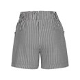 thumbnail image 6 of Simua Y2K Boxer Shorts for Womens Elastic Waist Striped Print Loose Fit Lounge Bottoms Cotton Linen Sleep Shorts, 6 of 7